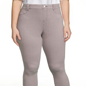 TIME and TRU XXL/2XG 20 Plus Grey High 29" Rise Stretch Jeans Jeggings Pockets